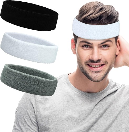 Pack men women sweatband - 3, &