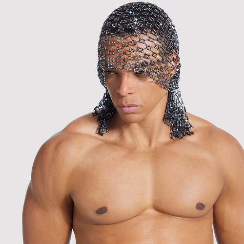 Pezzi copricapo uomo - 4, glitter