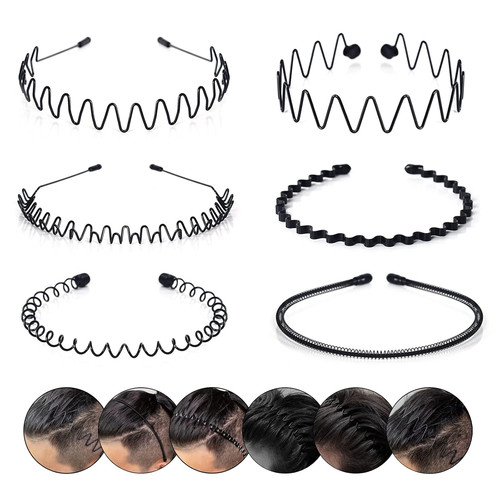6pcs metal hair - 6pcs, men