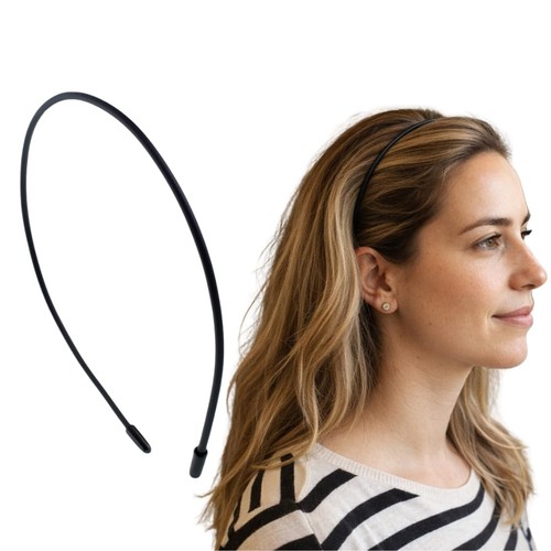 Cerchietto capelli nero donna - cerchietto,